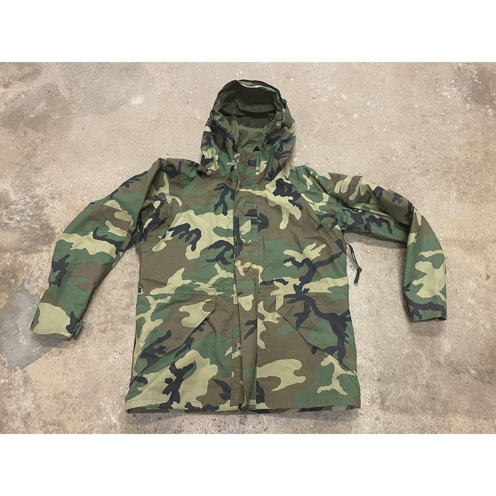 Tennessee Apparel Corp Coat Mens Medium Green Camo ECWCS Cold‎ Weather Parka